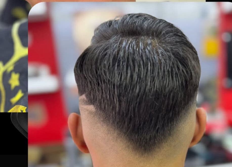Neat haircut finalized by Cristea the Barber in Râmnicu Sărat, Județul Buzău, RO, showcasing precise styling.
