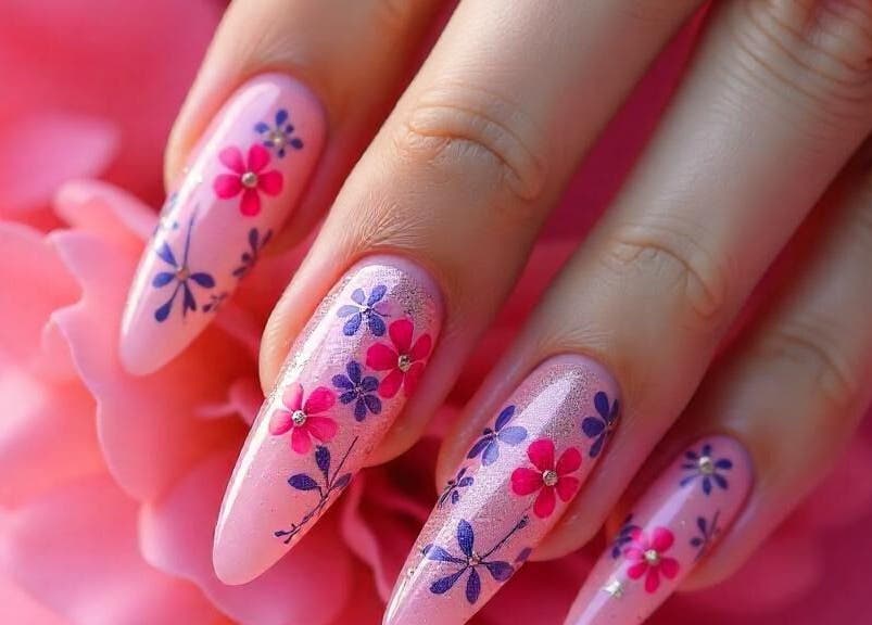 Εντυπωσιακό σχέδιο νυχιών με λουλούδια στο BEAUTY DREAMS INSPIRATION, Ηράκλειο, GR.