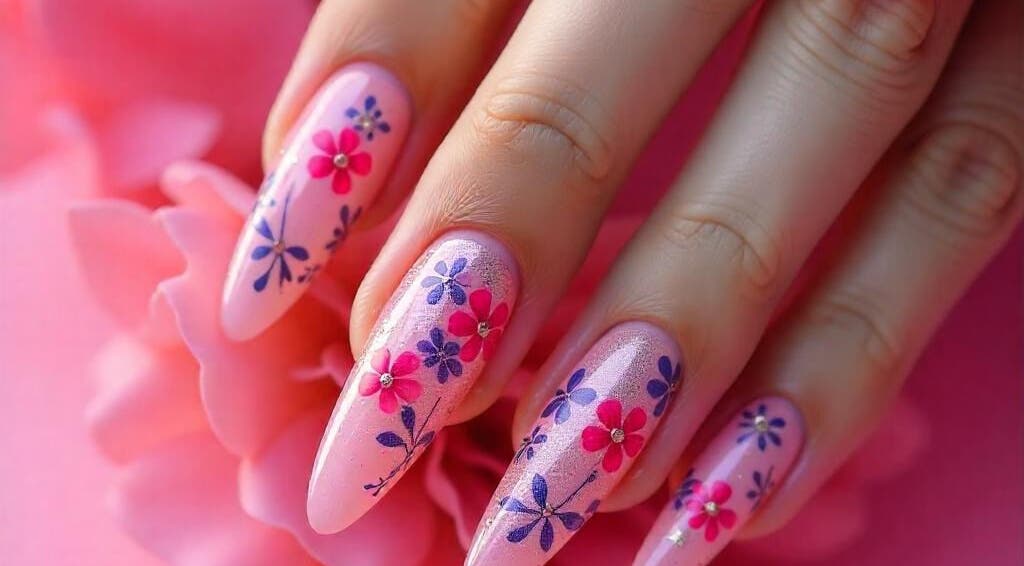 Εντυπωσιακό σχέδιο νυχιών με λουλούδια στο BEAUTY DREAMS INSPIRATION, Ηράκλειο, GR.