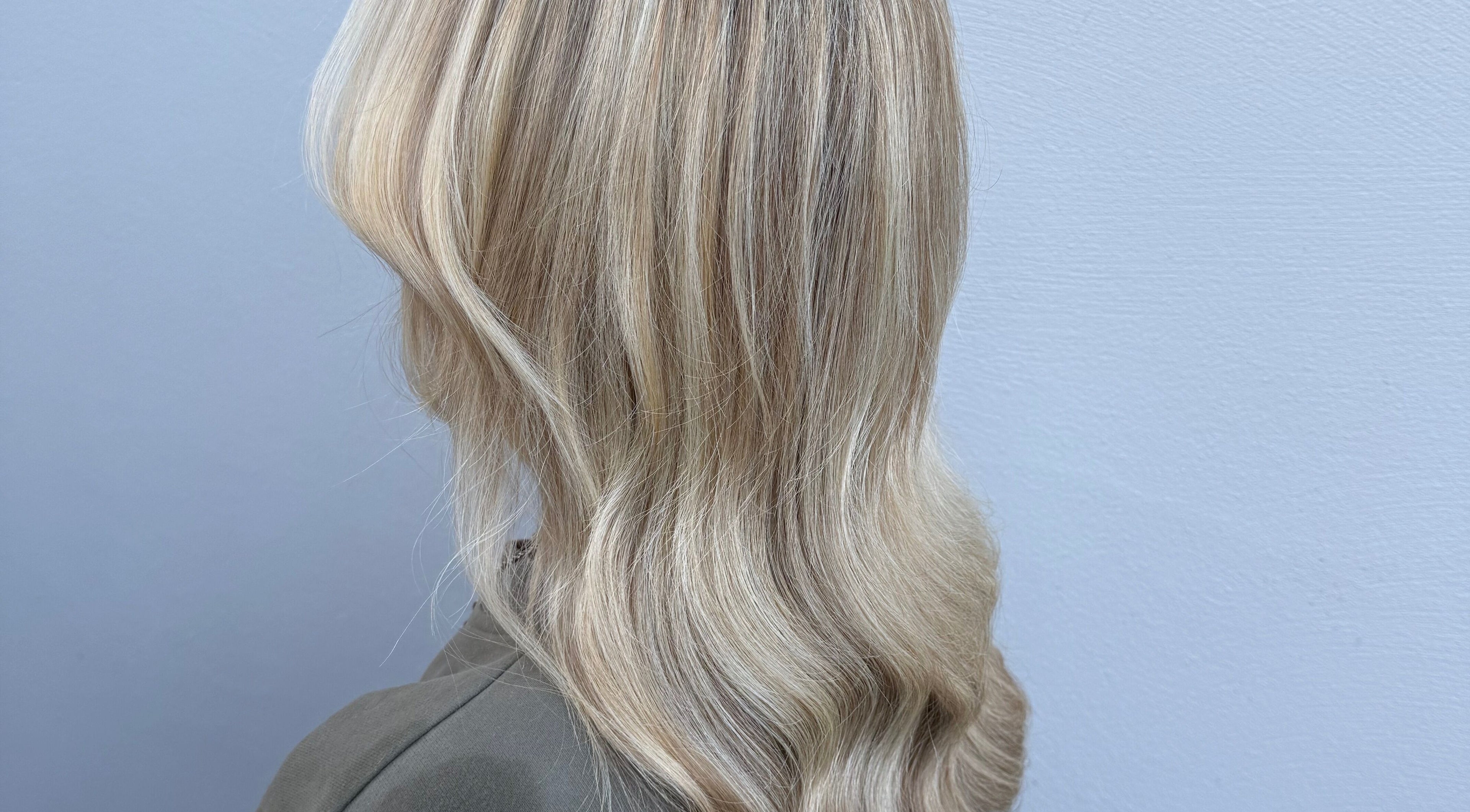Elegant blonde waves styled at ShaunaCanning hair&beauty in Limavady, Northern Ireland, GB.