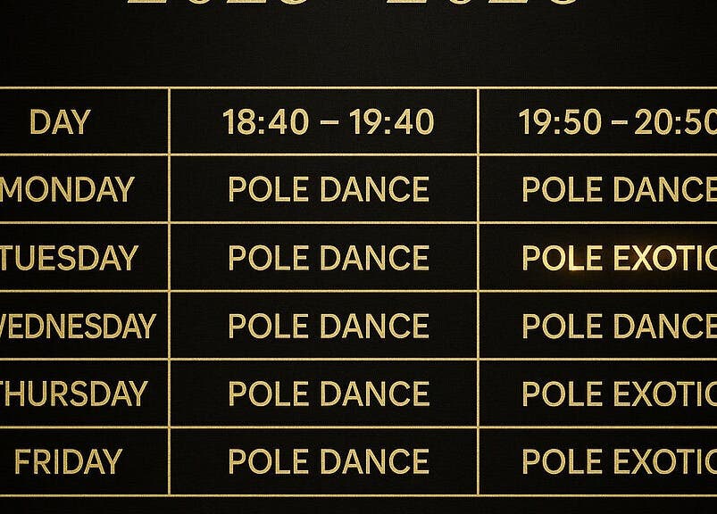 Расписание занятий в Brilliants Pole Fitness Studio в Лакатамия, Лефкосия, Кипр.