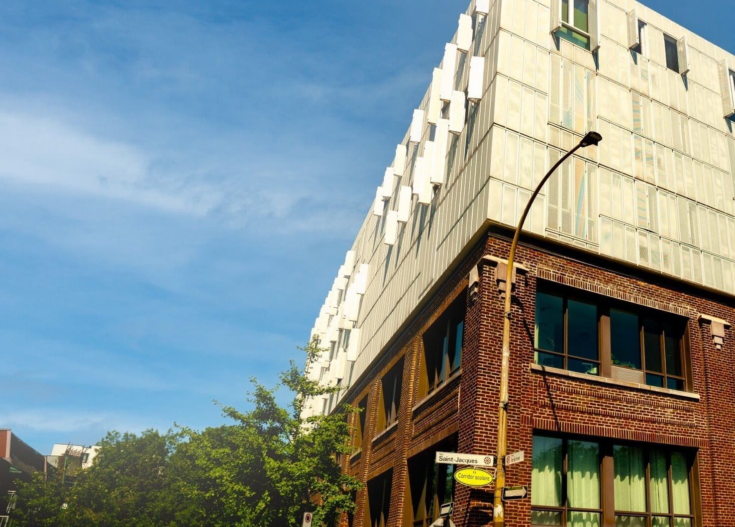 The Veritäe venue exterior in Montréal, Québec, CA showcasing a modern architectural design.