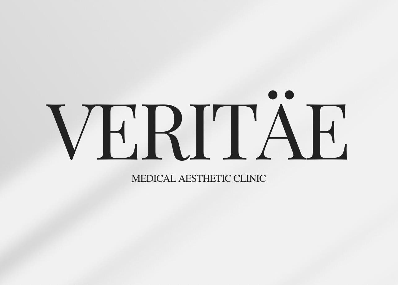 The Veritäe's elegant logo signage at Montréal, Québec, CA aesthetic clinic.