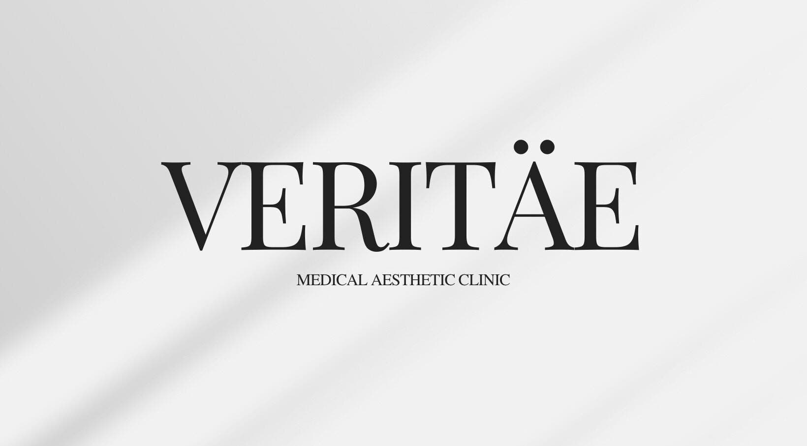 The Veritäe's elegant logo signage at Montréal, Québec, CA aesthetic clinic.