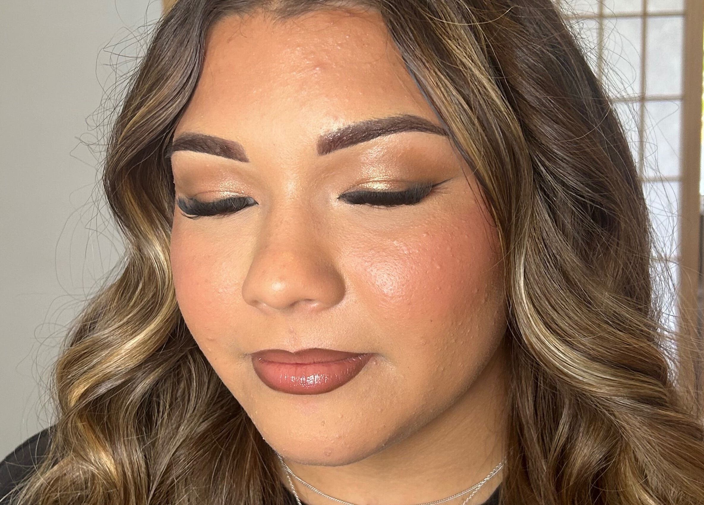 Close-up of expertly applied makeup at Ashleigh-Rose MUA, Falcon, Western Australia, AU.