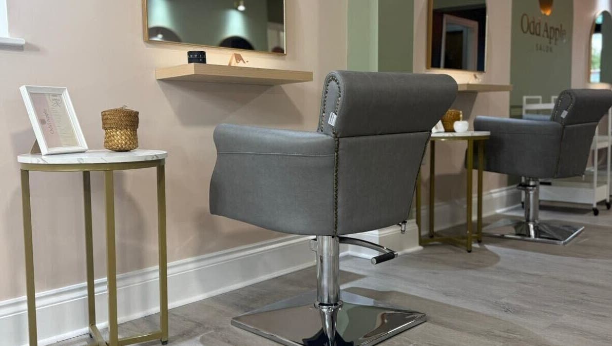 Stylish salon chairs at Red Rabbit Barber, Langley Moor, England, GB, offering comfort and elegance.