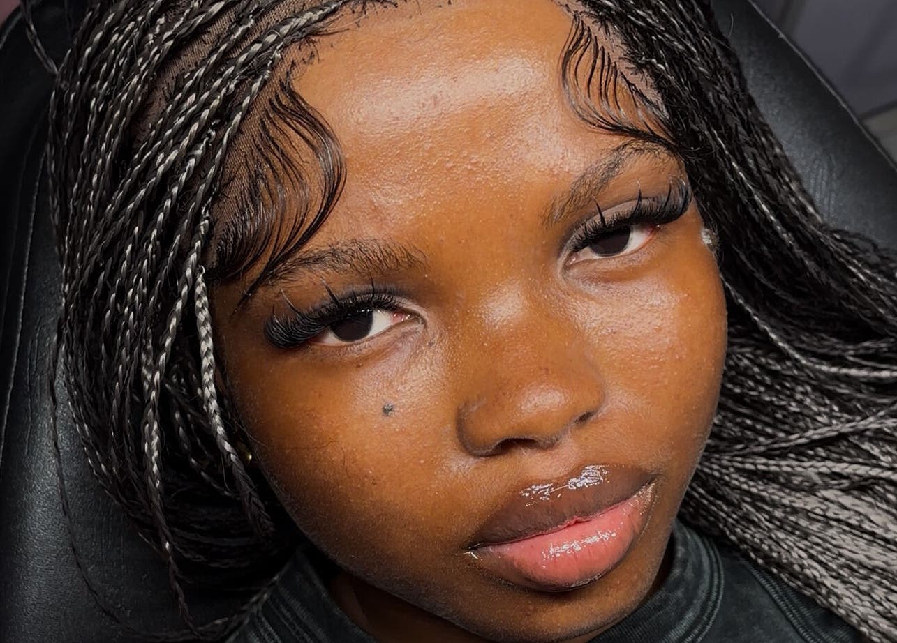 Close-up of stylish braided hair at Beautyvogue.ng, Shomolu, Lagos, NG.