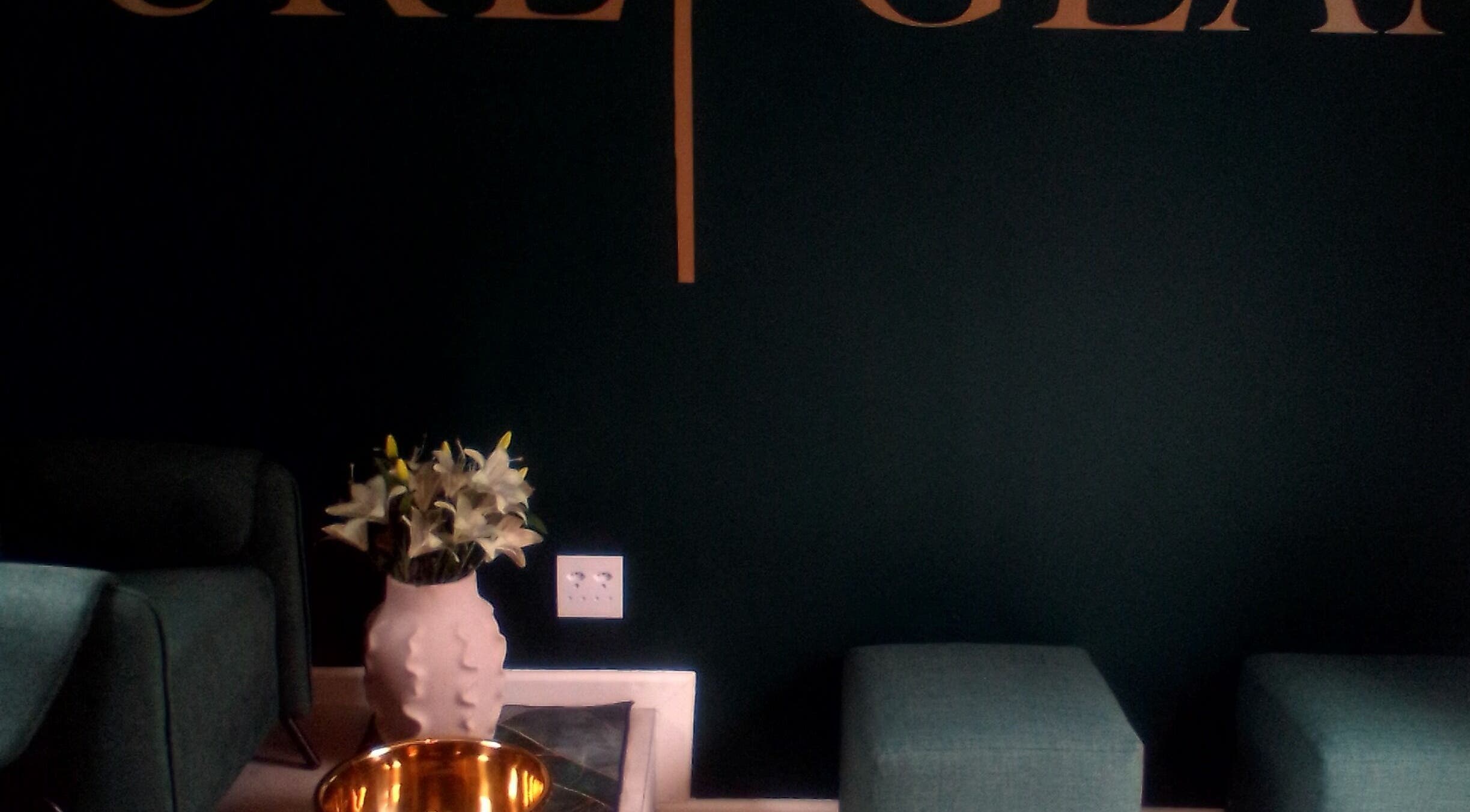 Elegant lobby at PURE GLAM (Port Elizabeth) with modern decor in Gqeberha, Eastern Cape, ZA.