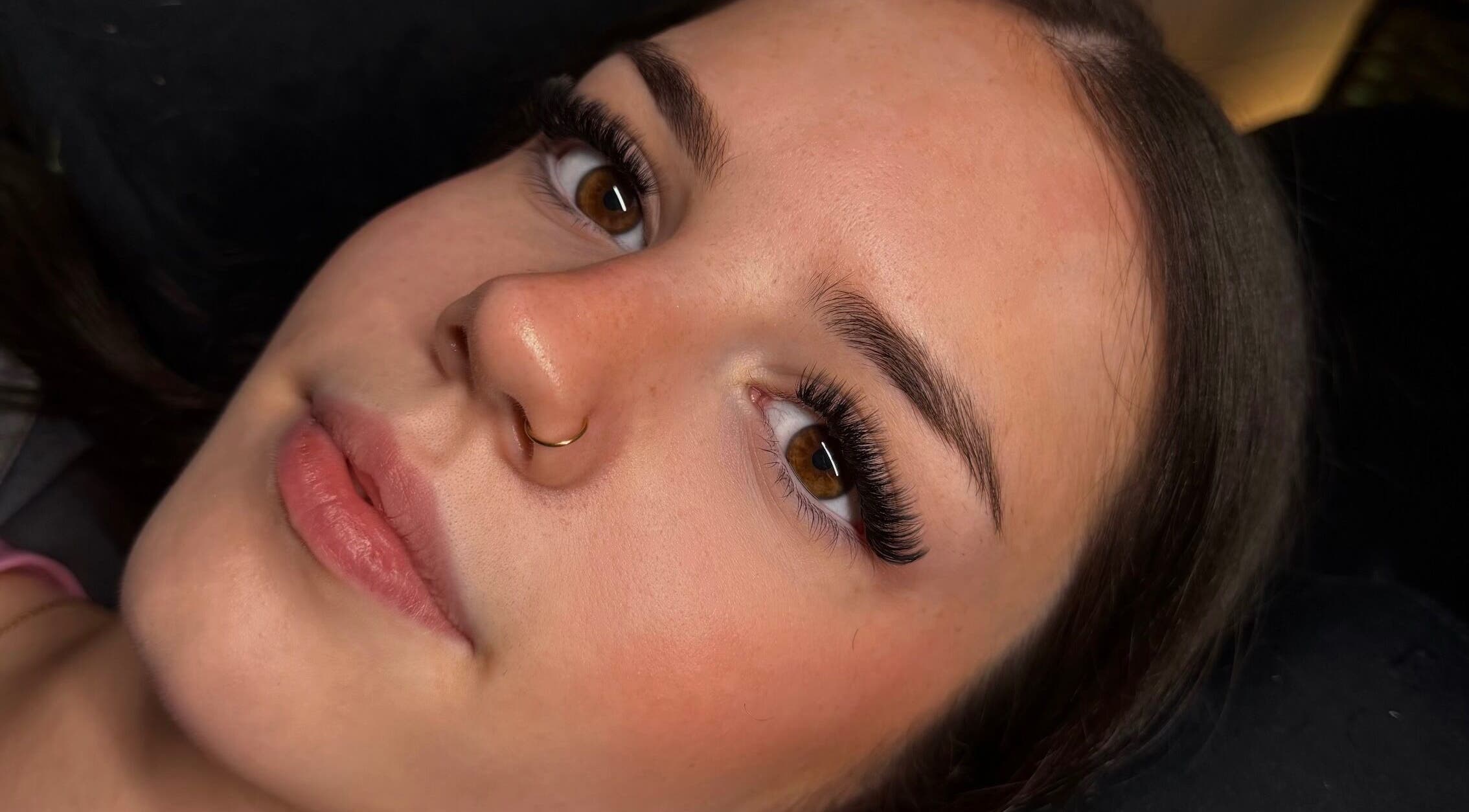 Close-up of elegant lashes at Ashlee Rose Studio of Beauty, Melbourne, Victoria, AU.