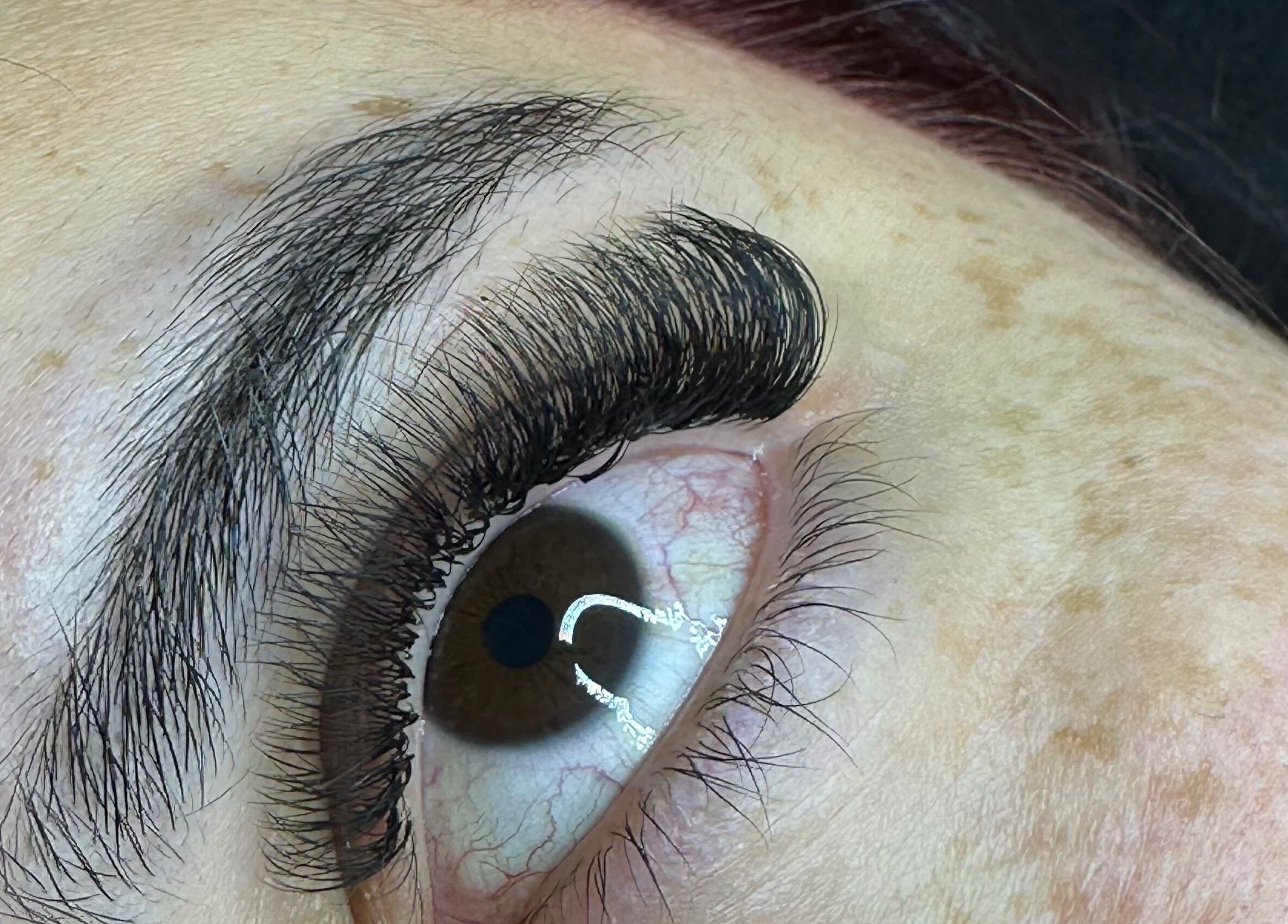 Close-up of lash extensions from Lashes Factory, Castelar, Provincia De Buenos Aires, AR.