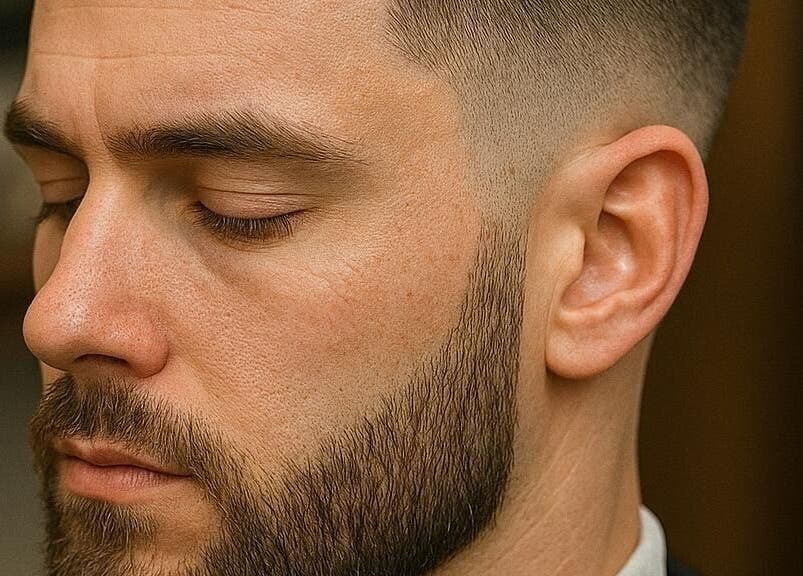 Barba bien recortada en Cenk Barber, Ciudad De La Costa, Departamento De Canelones, UY.