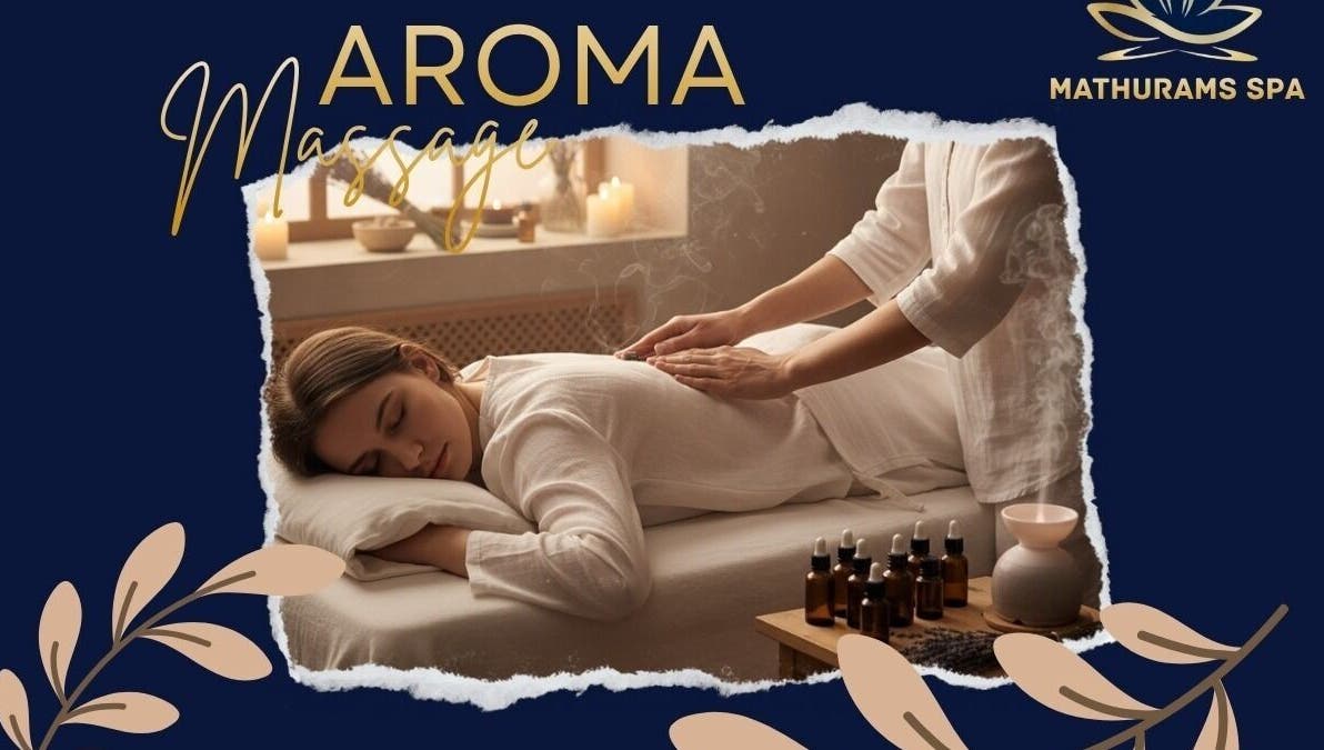 Relaxing aroma massage at Mathurams Spa in Bengaluru, Karnataka, IN for ultimate wellness and relaxation.