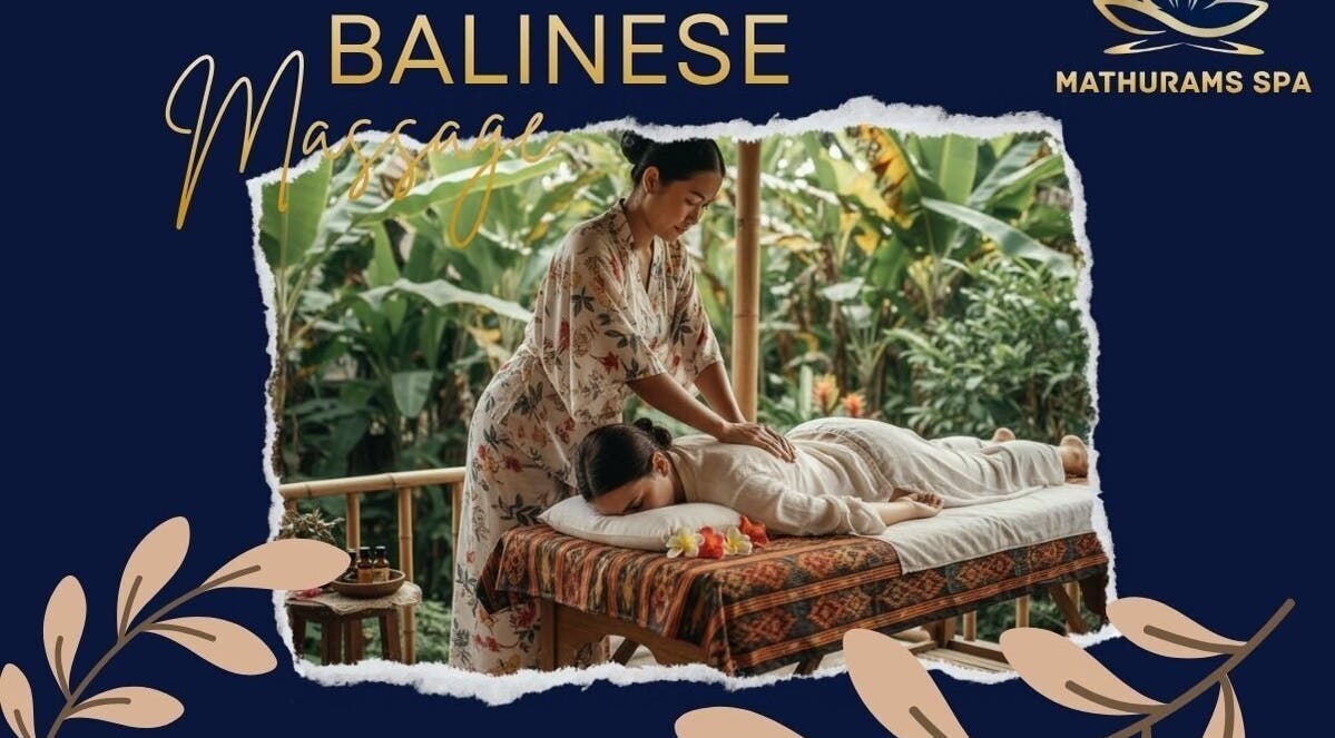 Balinese massage at Mathurams Spa, Bengaluru, Karnataka. Relaxing ambiance surrounded by greenery.