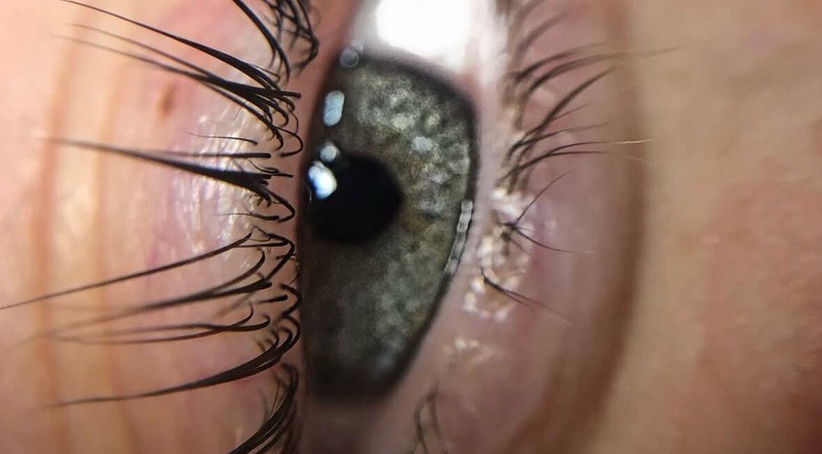 Cils soignés à Regard Passion, Saint-andré-de-sangonis, Occitanie, FR. L'œil très détaillé en gros plan.