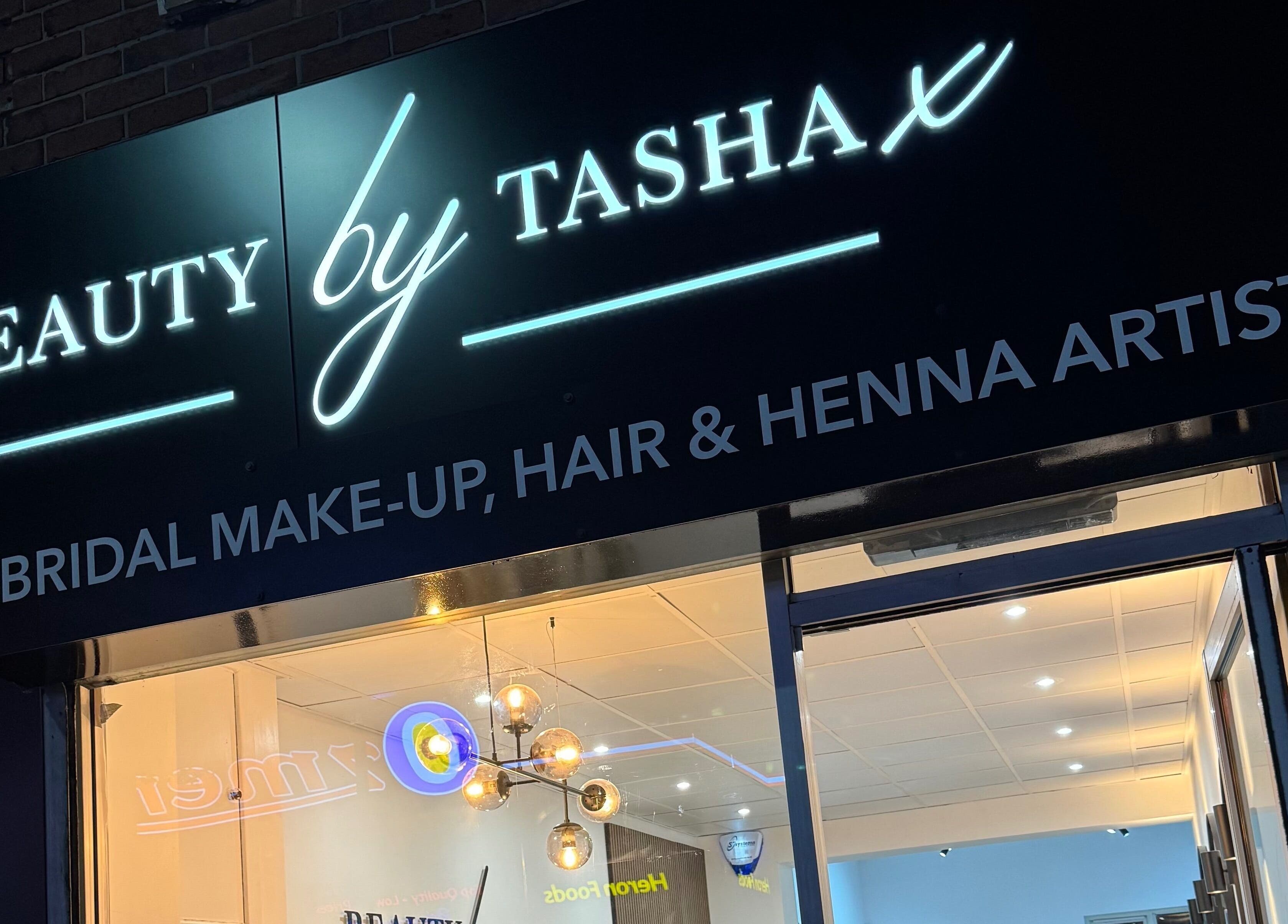 Entrance to Beauty By Tasha x showcasing makeup and hair services in Sheffield, England, GB.