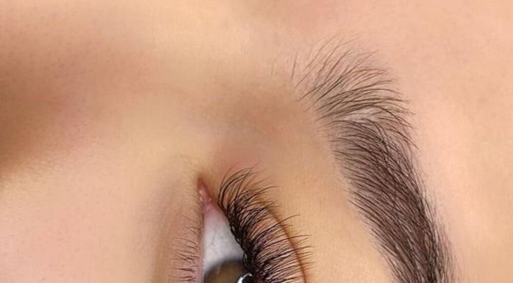 Close-up of beautifully styled lashes at Lashatiqúe Lash Studio, Padstow, New South Wales, AU.