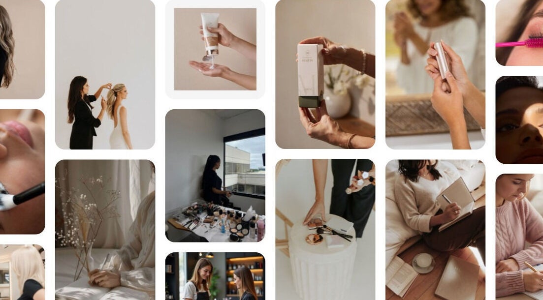 Collage of beauty treatments at House of Shari, Mckail, Western Australia, AU.