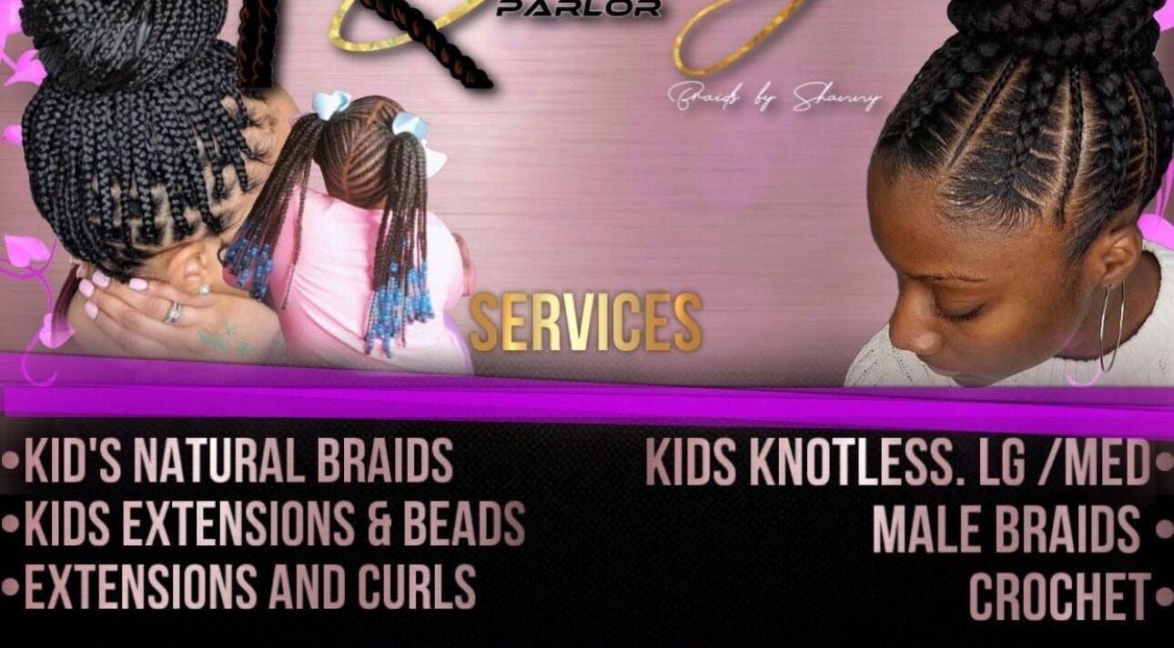 Braiding services at The Braiding Parlor, Nassau, New Providence, BS showcasing various styles.