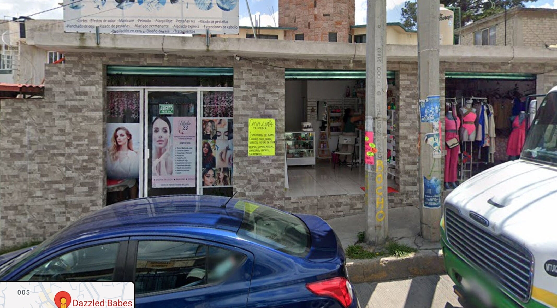 Fachada de Dazzled Babes en Ciudad Nicolás Romero, Estado De México, MX, mostrando servicios de belleza.
