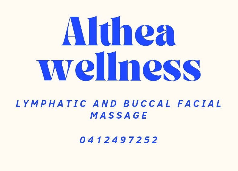 Logo of Althea wellness offering facial massage in Burleigh Heads, Queensland, AU with contact details.