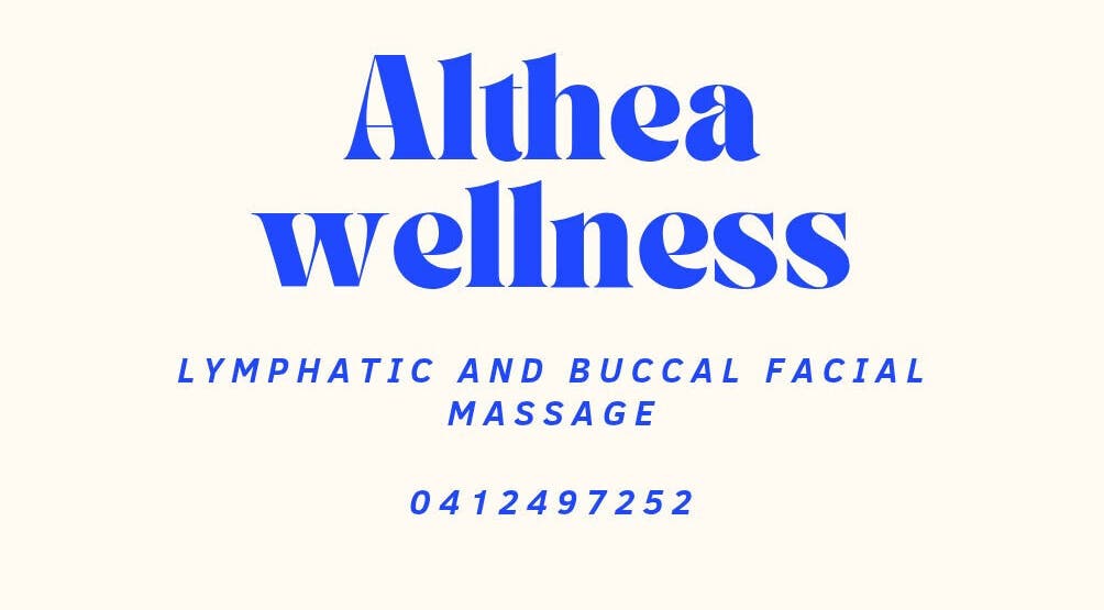 Logo of Althea wellness offering facial massage in Burleigh Heads, Queensland, AU with contact details.