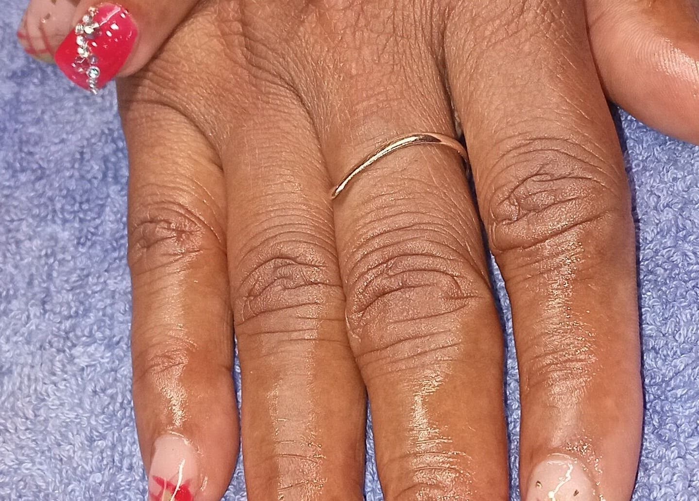 Detailed nail art at Professional Pedicures by Kerry in San Juan, San Juan-laventille Regional Corporation, TT.