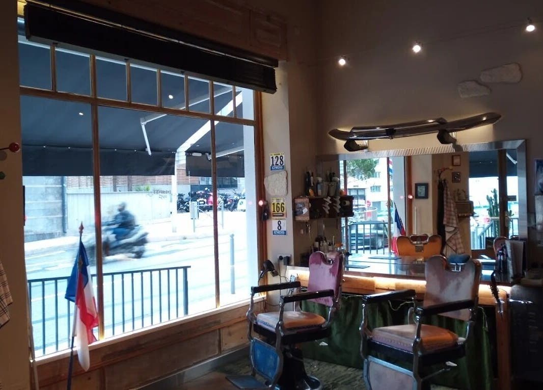 Intérieur vintage de mArco artisan coiffeur à Cap-d'ail, Provence-alpes-côte D'azur, FR.