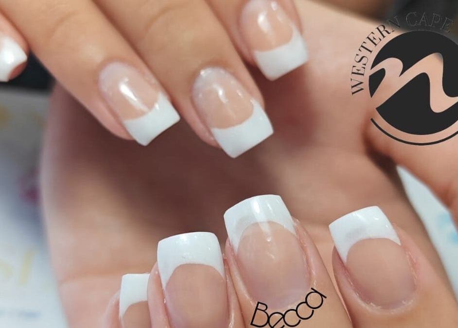 Elegant French manicure by Polished Touch By Becca, Cape Town, Western Cape, ZA.
