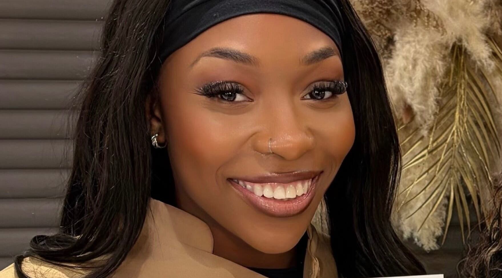 Client shows radiant smile after treatment at Miabeauty And Aesthetics, London, England, GB.