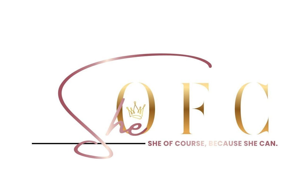 Sheofc logo met kroonontwerp belichaamt schoonheidszorg, Paramaribo, Paramaribo, SR.