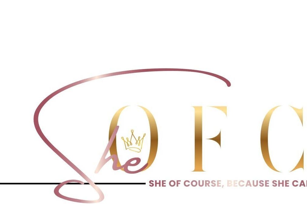 Sheofc logo met kroonontwerp belichaamt schoonheidszorg, Paramaribo, Paramaribo, SR.