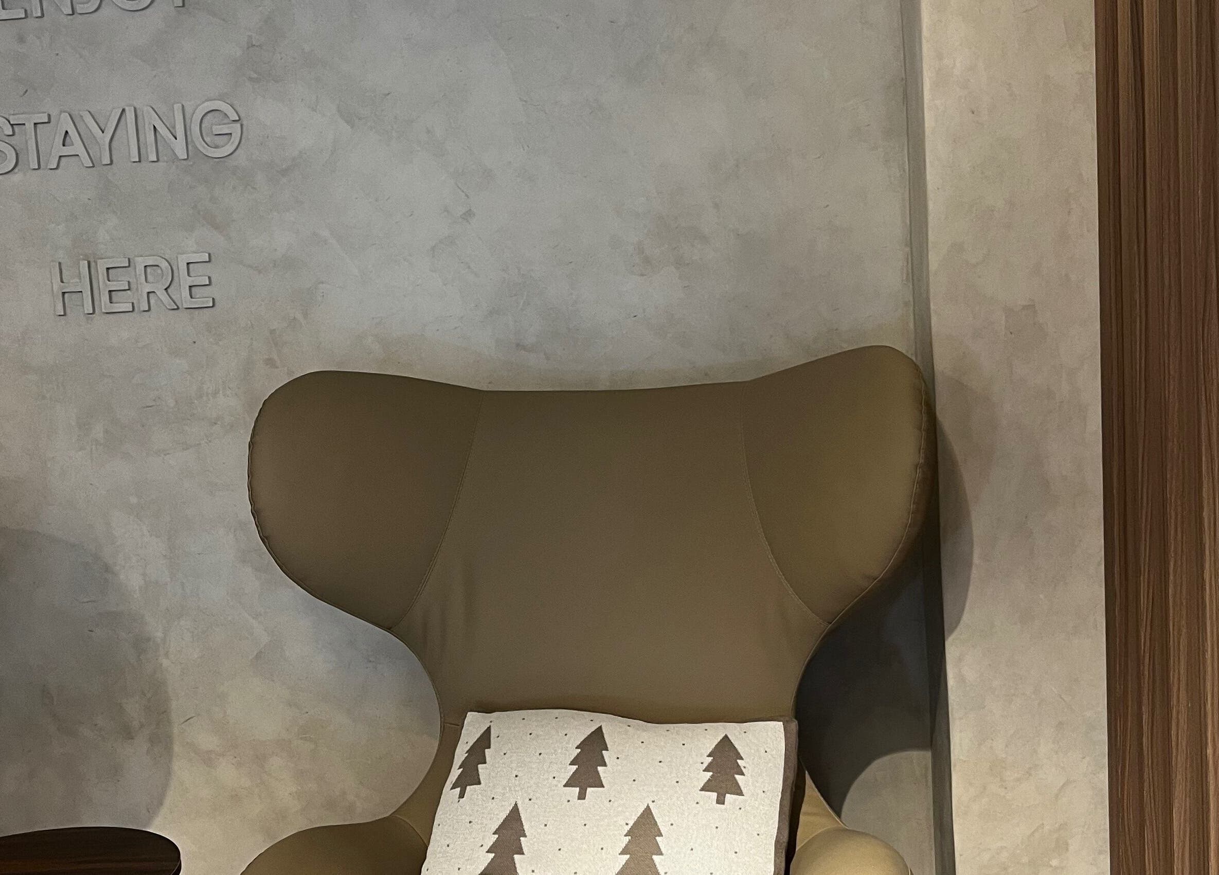 Elegant lounge chair at Victoria Hair & Spa, Caracas, Miranda, VE. Perfect relaxing spot.