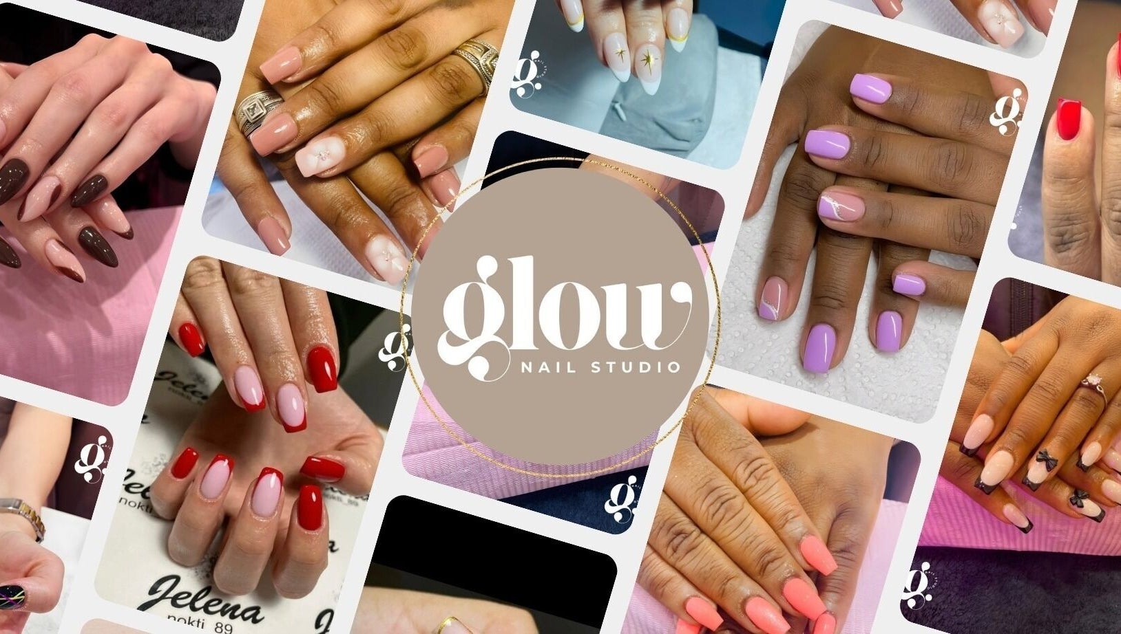Diverse nail designs at Glow Nail Studio in Cape Town, Western Cape, ZA showcasing a variety of colorful manicures.