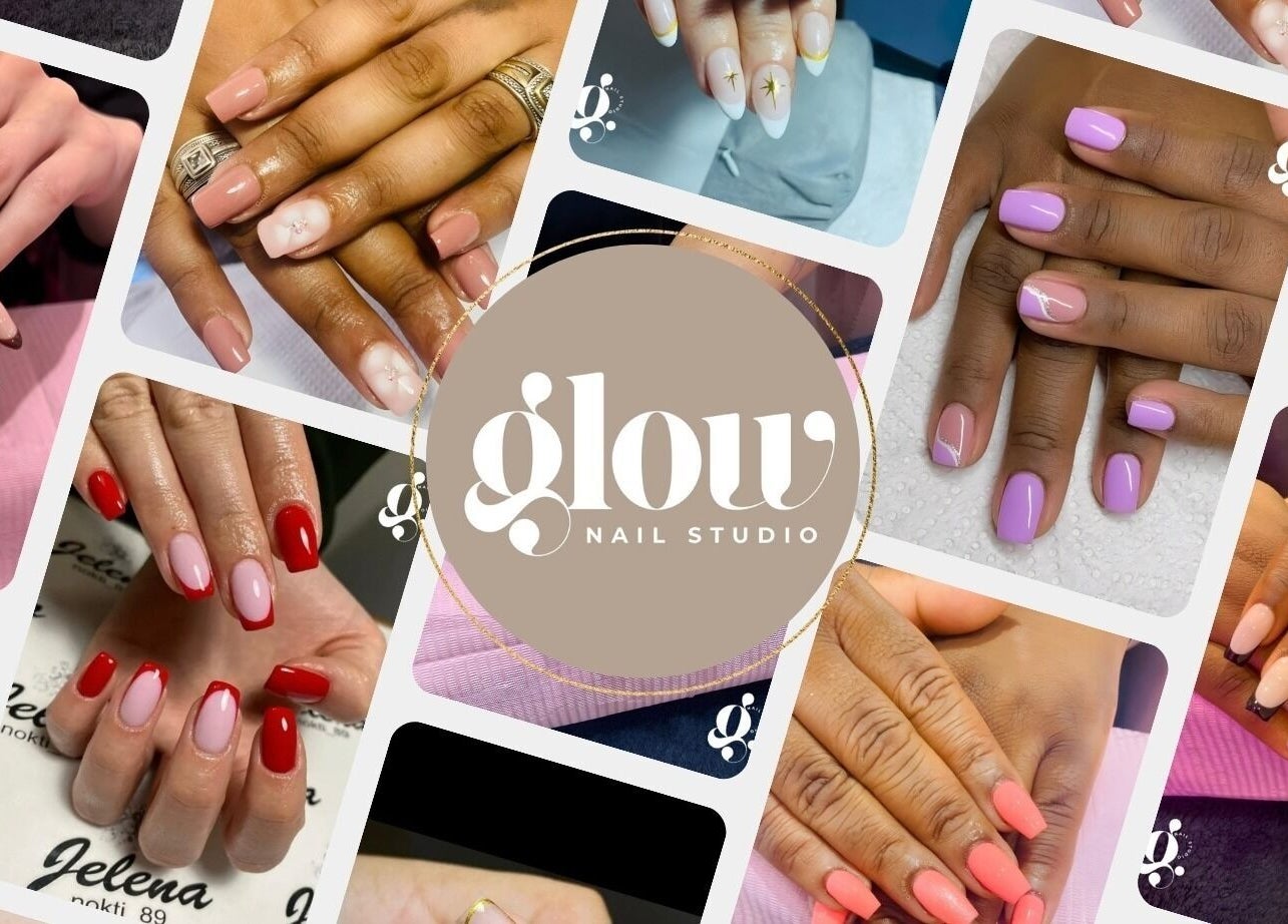 Diverse nail designs at Glow Nail Studio in Cape Town, Western Cape, ZA showcasing a variety of colorful manicures.