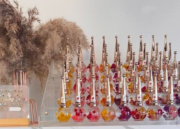 Elegant nail polish display at Nail Luxury Salon & Spa Orillia in Orillia, Ontario, CA showcasing vibrant colors.