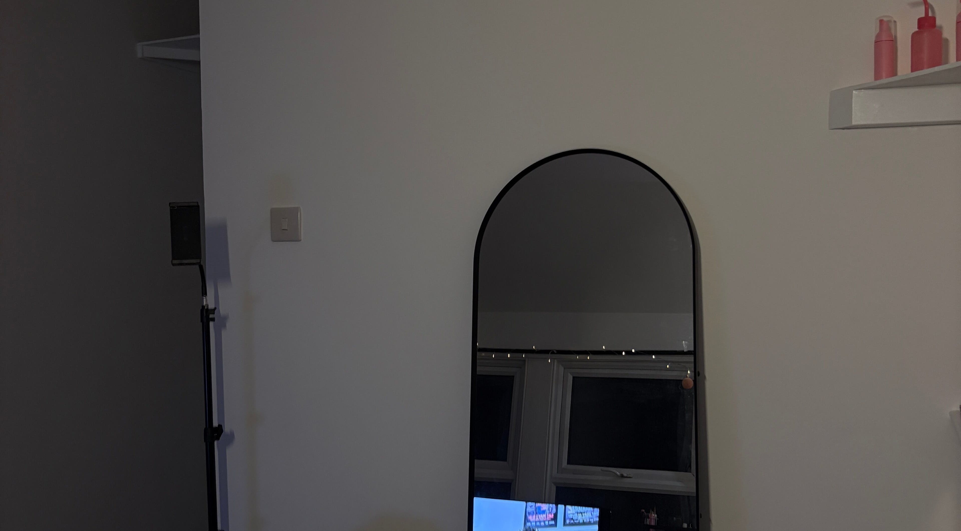 Elegant mirror setup in Mccafferyslashlab venue, Bournemouth, England, GB, reflecting a modern aesthetics.