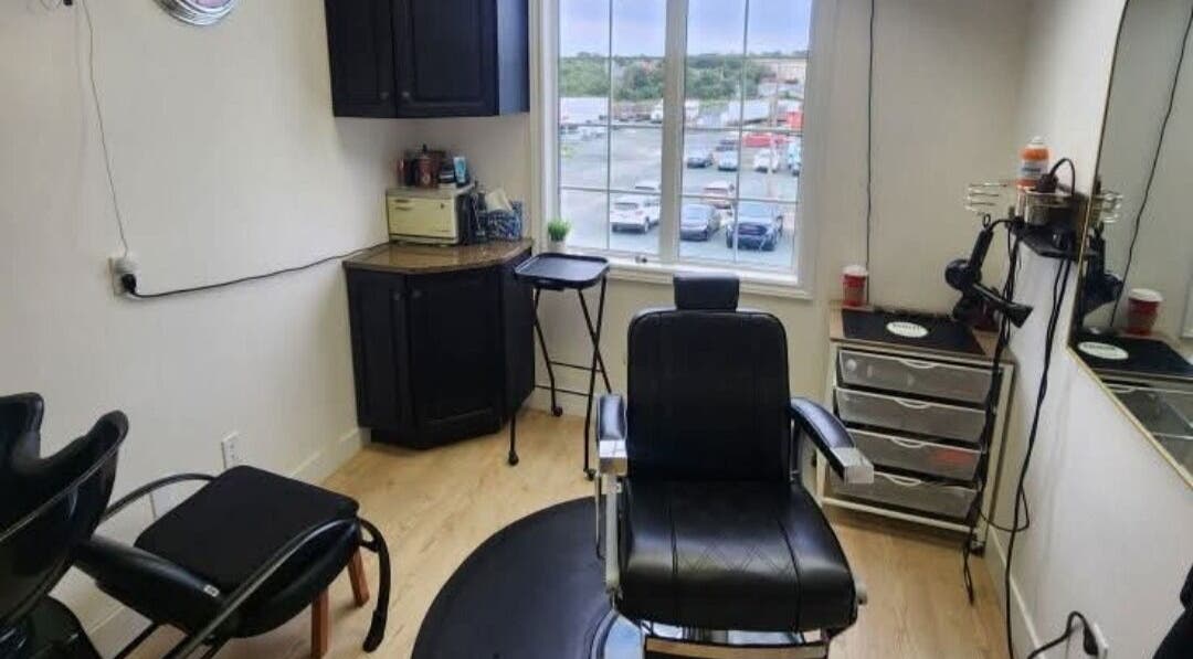 Chic salon space at Clearcut: Tara-Lynn Beck ♡, Mount Pearl, Newfoundland And Labrador, CA, with chair and mirror.