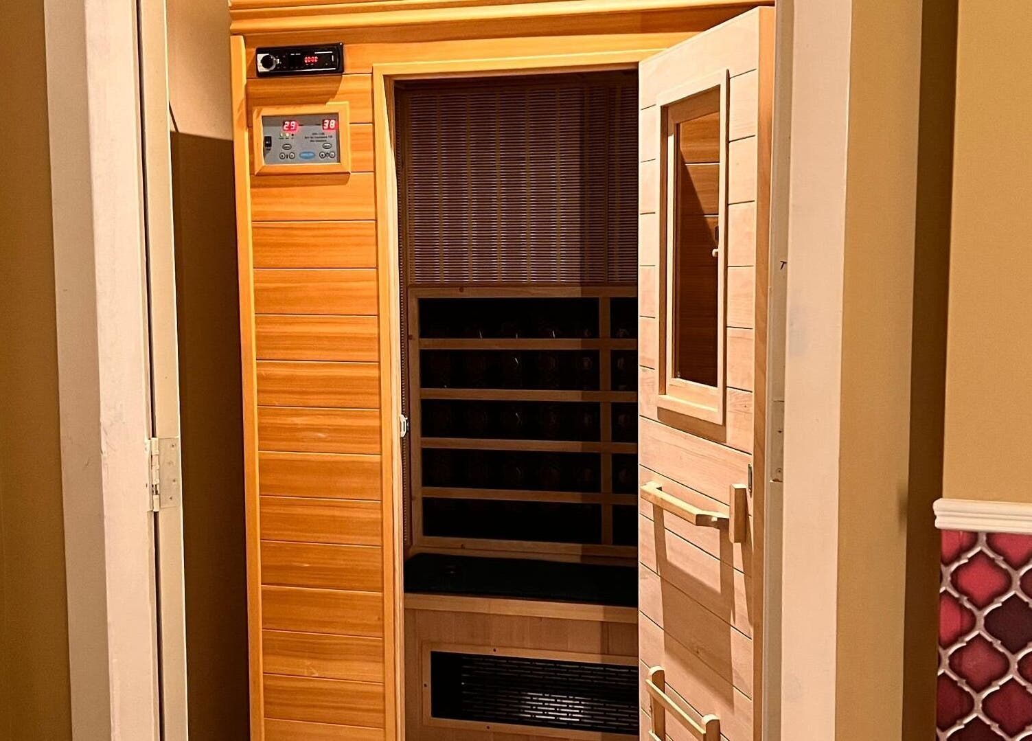 Inviting sauna room at Spa Jelita Malaysia in Kuala Lumpur, Wilayah Persekutuan Kuala Lumpur, MY.