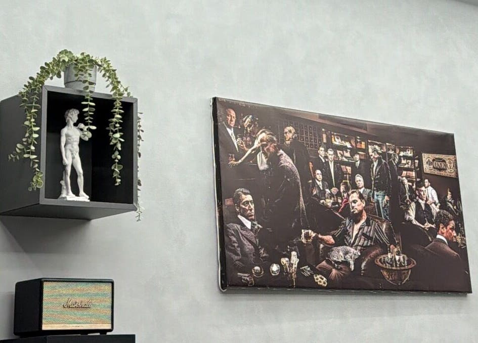 Stijlvolle interieurdecoratie bij The Italian Barber, Hasselt, Vlaanderen, BE.