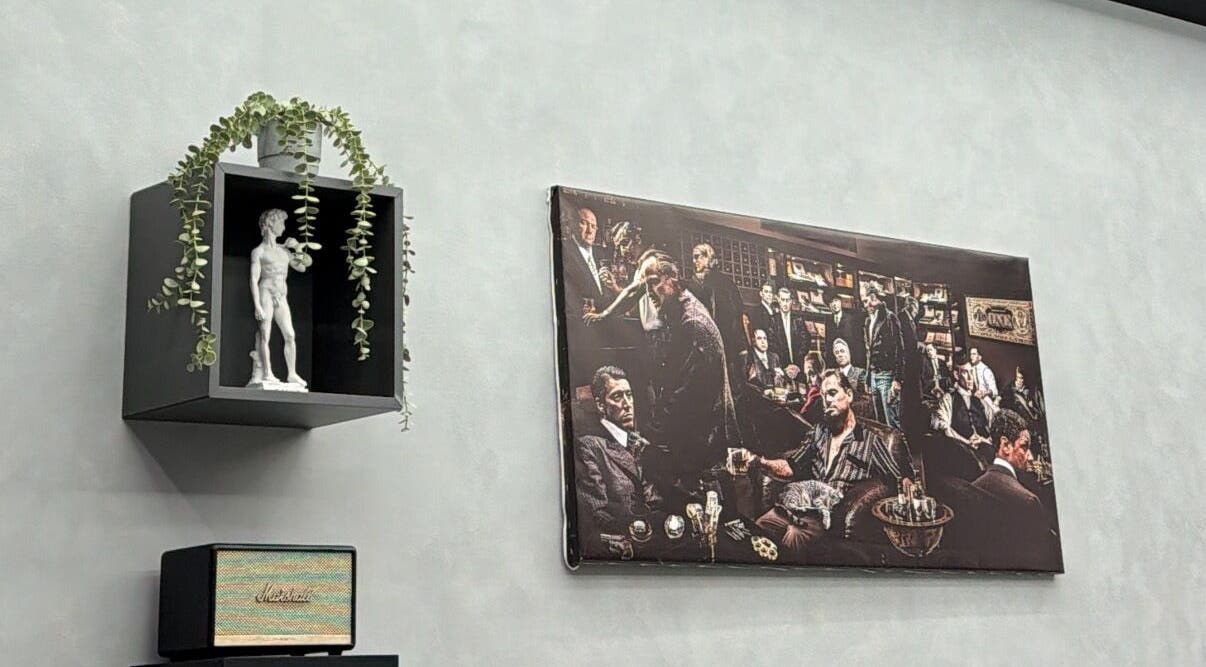 Stijlvolle interieurdecoratie bij The Italian Barber, Hasselt, Vlaanderen, BE.