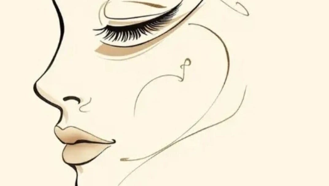 Elegant line drawing of a serene face at Noni's Face Therapy, Bali, Bali, ID.