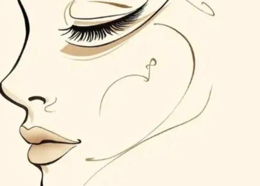Elegant line drawing of a serene face at Noni's Face Therapy, Bali, Bali, ID.