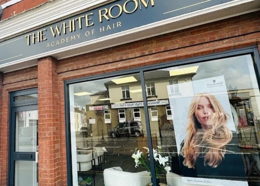 Exterior of Nails by Tay salon, Newcastle-under-lyme, England, GB showcasing elegant hair design.