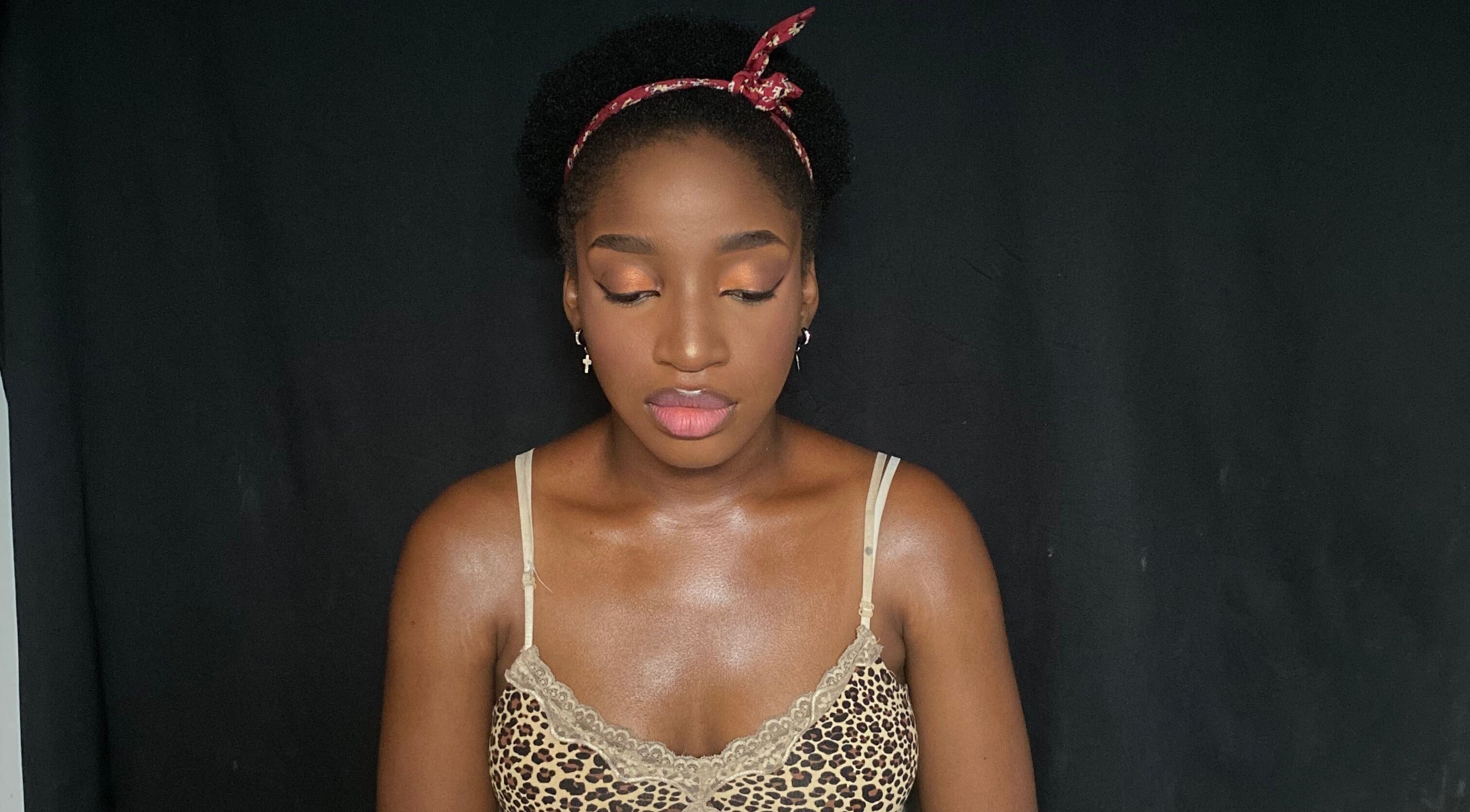 A serene woman with flawless makeup at Beatsbyzara, Lagos, Lagos, NG.