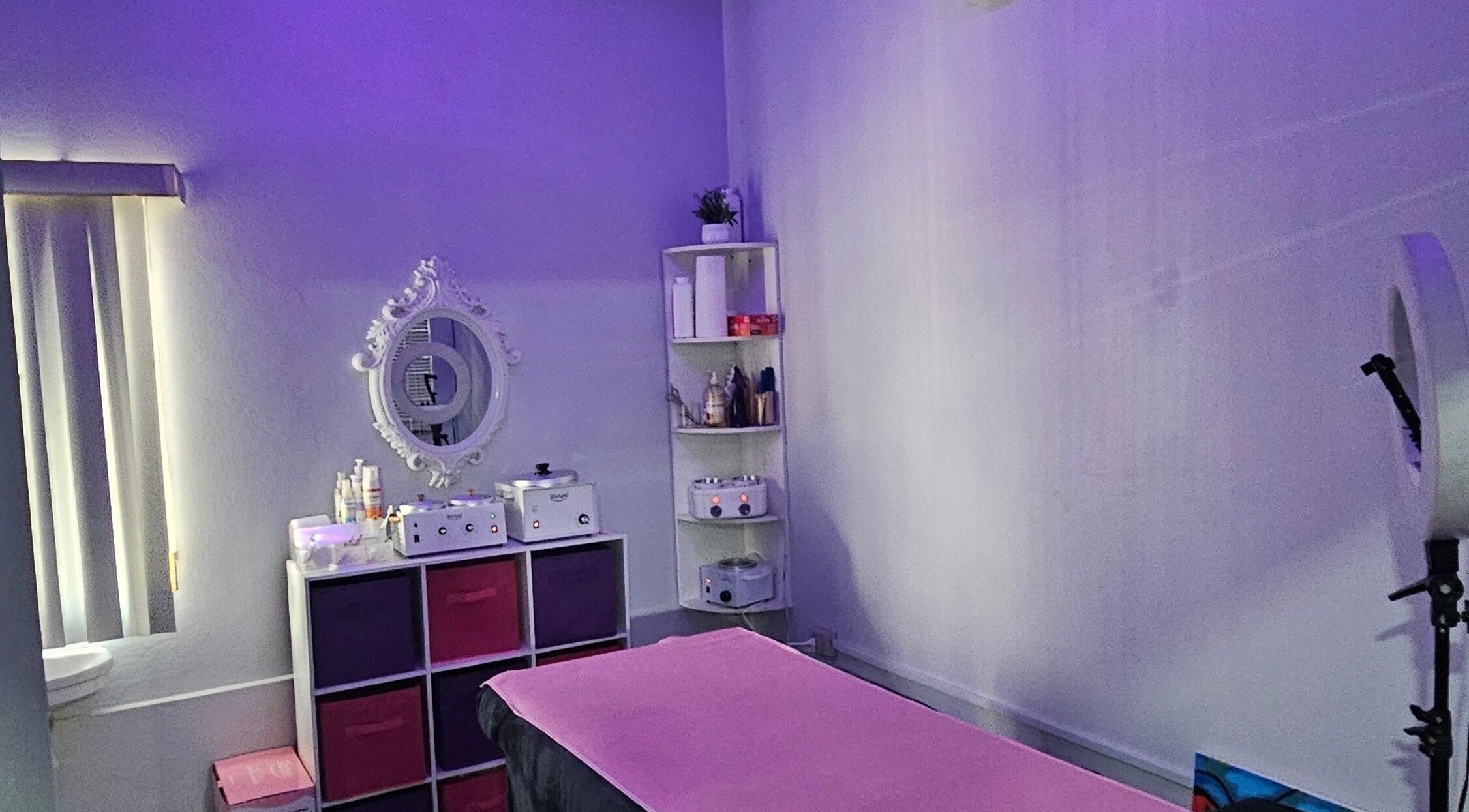 Cozy treatment room at Purple Lily Beauty Esthetics Ltd, Saint Augustine, Tunapuna/piarco Regional Corporation, TT.