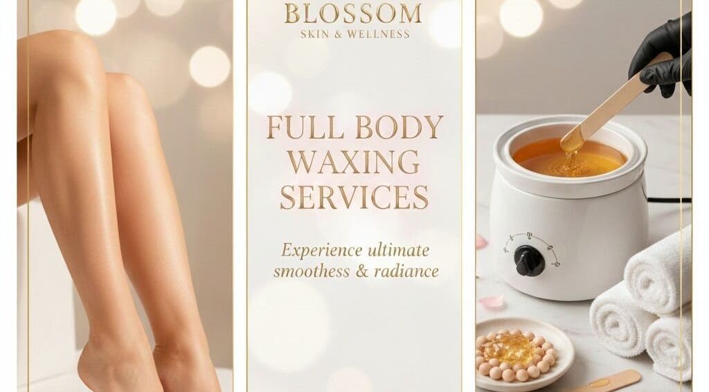 Full body waxing service at Blossom Skin & Wellness in Chaguanas, TT, offering ultimate smoothness and radiance.