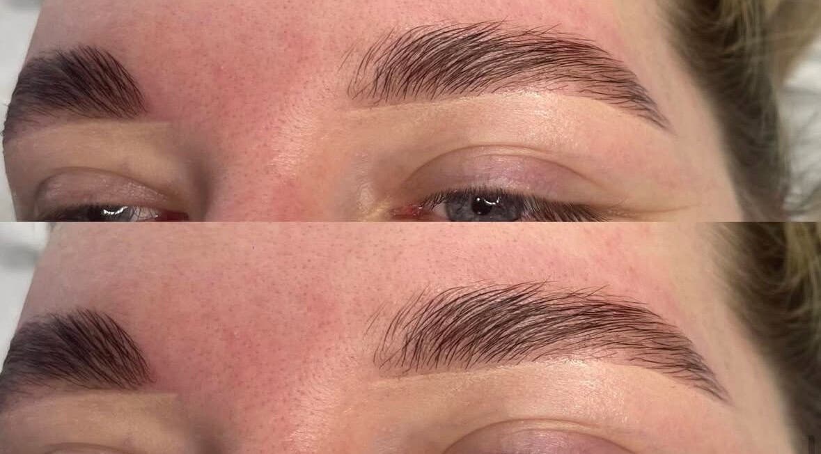 Eyebrow shaping at Whimsical Beauty in Falmouth, England, GB showcases stunning results.