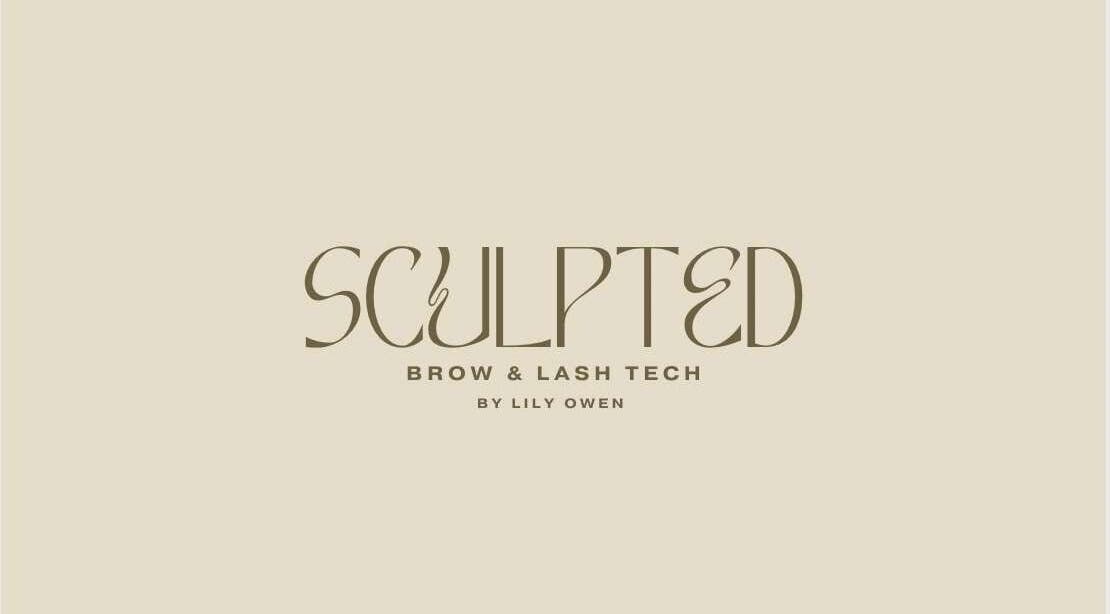 Logo of sculptedbylilyjade, a brow and lash tech service in Melbourne, Victoria, AU.