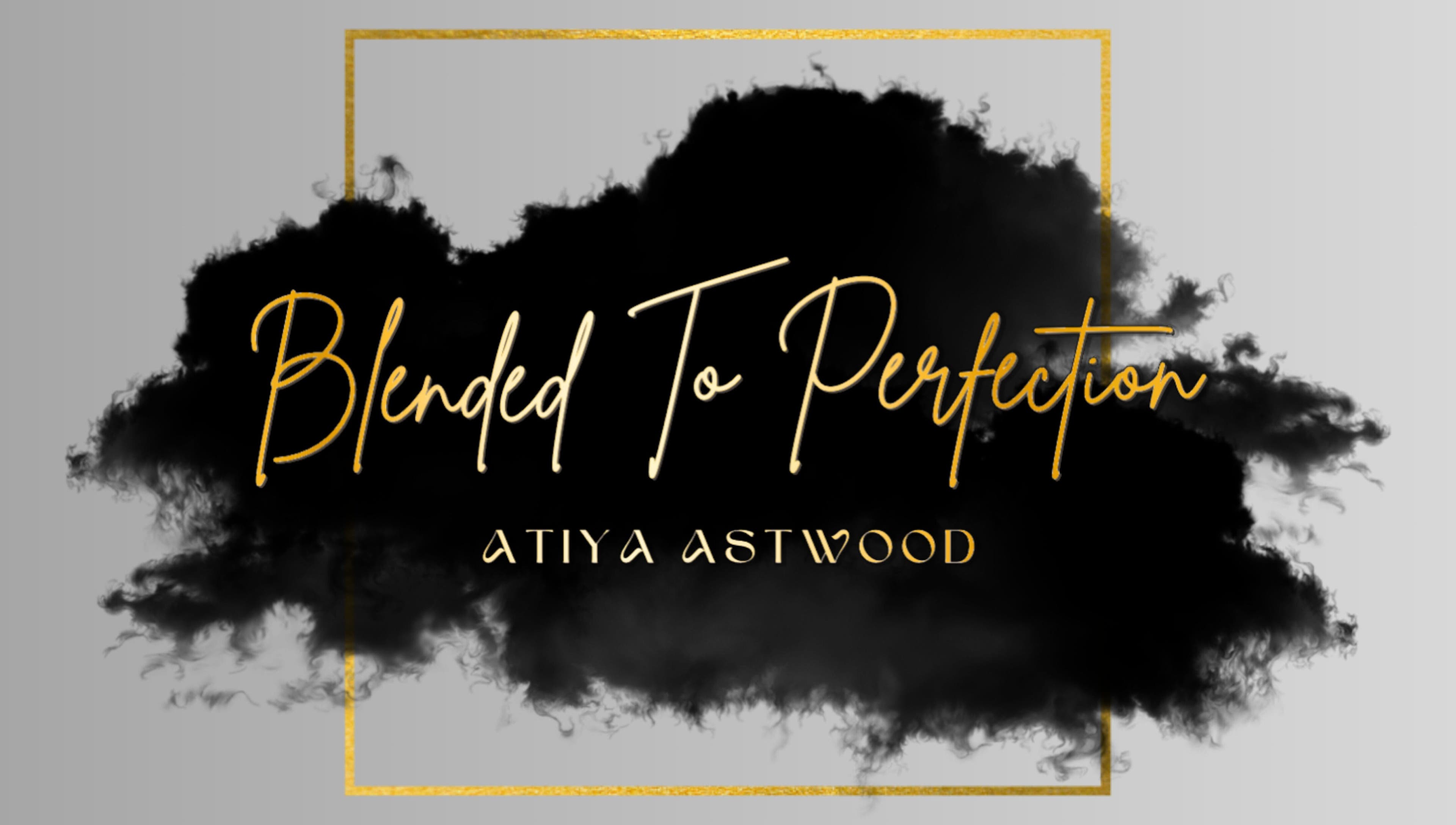 Logo Blended To Perfection in zwart en goud, gevestigd in Paramaribo, Paramaribo District, SR.