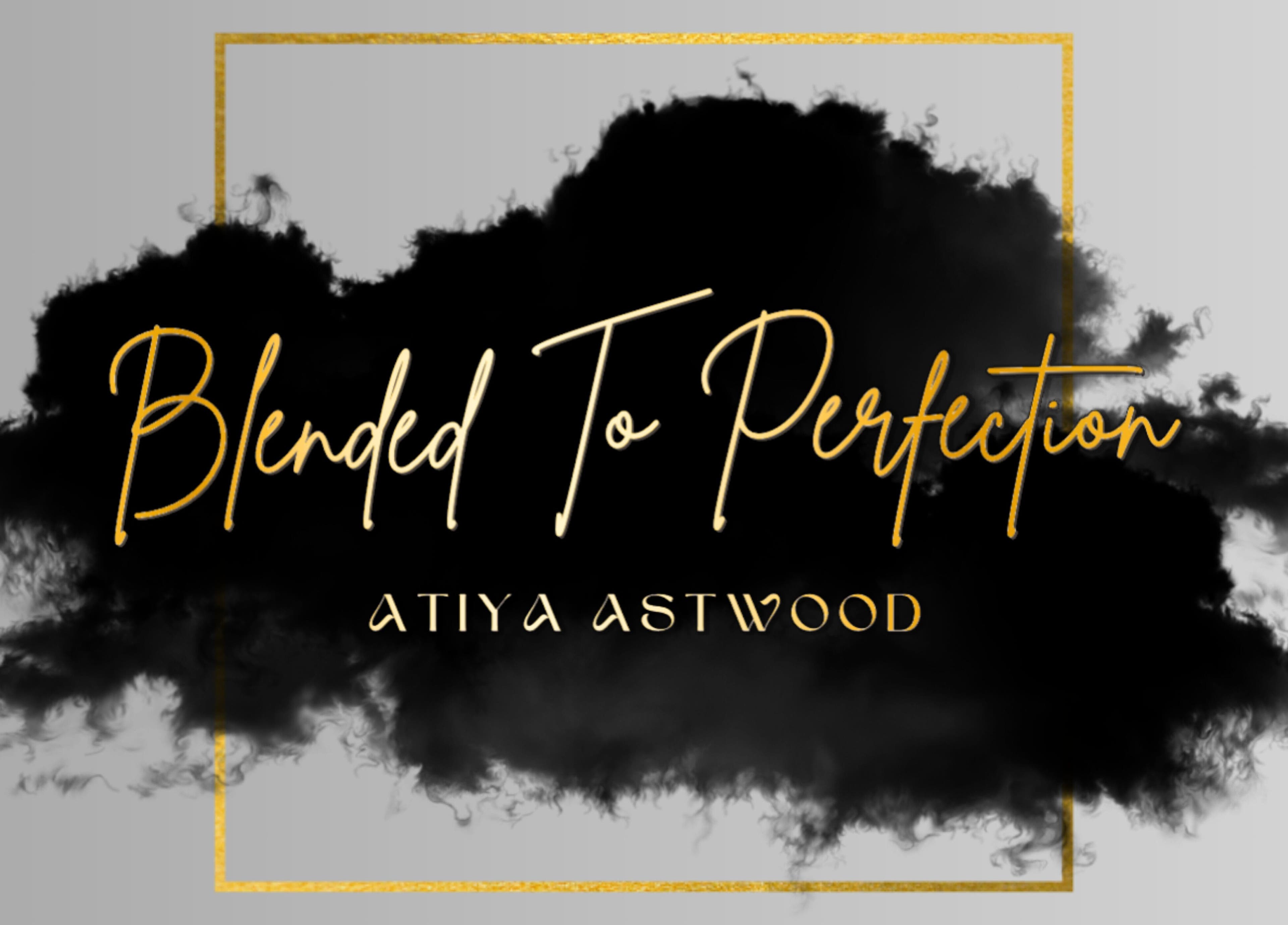 Logo Blended To Perfection in zwart en goud, gevestigd in Paramaribo, Paramaribo District, SR.